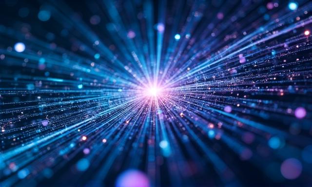 Abstract visualization of data flowing between systems